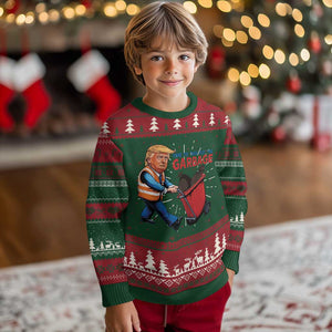 Trump 2024 Ugly Christmas Sweater Time To Take Out The Garbage TS09 Christmas Print Your Wear