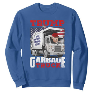 Trump 2024 Sweatshirt Trump Garbage Truck TS09 Royal Blue Print Your Wear