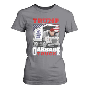 Trump 2024 T Shirt For Women Trump Garbage Truck TS09 Charcoal Print Your Wear