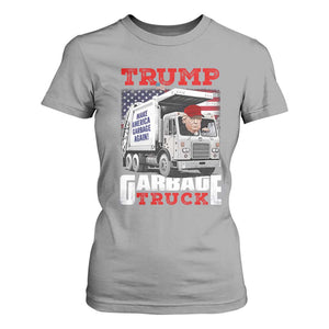 Trump 2024 T Shirt For Women Trump Garbage Truck TS09 Sport Gray Print Your Wear