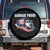 Trump 2024 Spare Tire Cover Garbage Proud Trump Garbage Truck TS09 No hole Black Print Your Wear