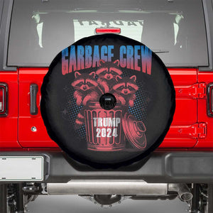 Trump 2024 Spare Tire Cover Garbage Crew Raccoon Trump Supporters TS09 Black Print Your Wear