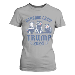 Trump 2024 T Shirt For Women Garbage Crew Team Trash Raccoon Opossum Rat TS09 Sport Gray Print Your Wear