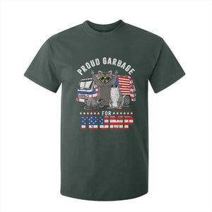 Trump 2024 T Shirt For Kid Proud Garbage For Trump Team Trash TS09 Dark Forest Green Print Your Wear