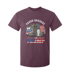 Trump 2024 T Shirt For Kid Proud Garbage For Trump Team Trash TS09 Maroon Print Your Wear