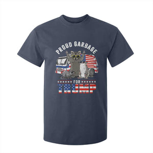 Trump 2024 T Shirt For Kid Proud Garbage For Trump Team Trash TS09 Navy Print Your Wear