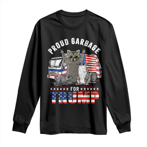 Trump 2024 Long Sleeve Shirt Proud Garbage For Trump Team Trash TS09 Black Print Your Wear