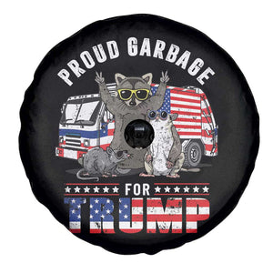 Trump 2024 Spare Tire Cover Proud Garbage For Trump Team Trash TS09 Print Your Wear