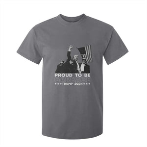 Trump 2024 T Shirt For Kid Proud To Be Garbage TS09 Charcoal Print Your Wear