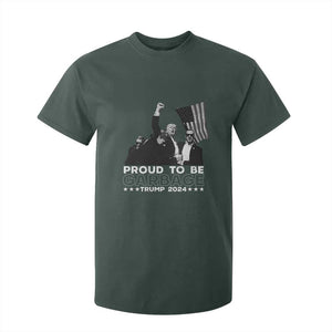 Trump 2024 T Shirt For Kid Proud To Be Garbage TS09 Dark Forest Green Print Your Wear