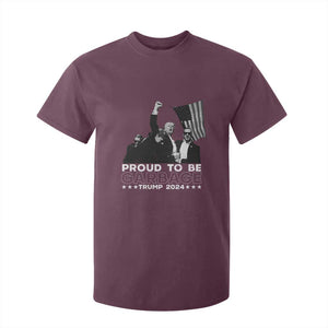 Trump 2024 T Shirt For Kid Proud To Be Garbage TS09 Maroon Print Your Wear