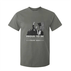 Trump 2024 T Shirt For Kid Proud To Be Garbage TS09 Military Green Print Your Wear