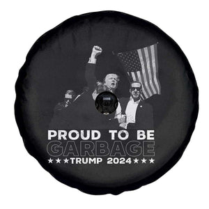 Trump 2024 Spare Tire Cover Proud To Be Garbage TS09 Print Your Wear