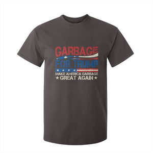 Trump 2024 T Shirt For Kid Garbage For Trump Make America Garbage Great Again TS09 Dark Chocolate Print Your Wear