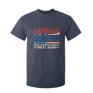 Trump 2024 T Shirt For Kid Garbage For Trump Make America Garbage Great Again TS09 Navy Print Your Wear