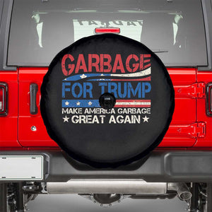 Trump 2024 Spare Tire Cover Garbage For Trump Make America Garbage Great Again TS09 Black Print Your Wear