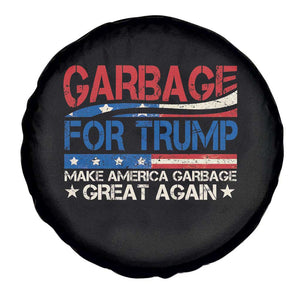 Trump 2024 Spare Tire Cover Garbage For Trump Make America Garbage Great Again TS09 Print Your Wear