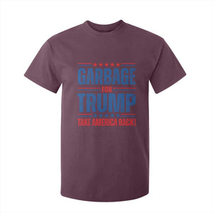 Trump 2024 T Shirt For Kid Garbage For Trump Take America Back TS09 Maroon Print Your Wear