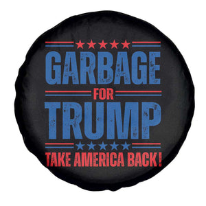 Trump 2024 Spare Tire Cover Garbage For Trump Take America Back TS09 Print Your Wear