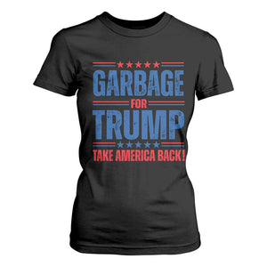 Trump 2024 T Shirt For Women Garbage For Trump Take America Back TS09 Black Print Your Wear