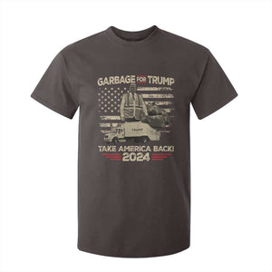 Trump 2024 T Shirt For Kid Garbage For Trump Truck Take America Back TS09 Dark Chocolate Print Your Wear