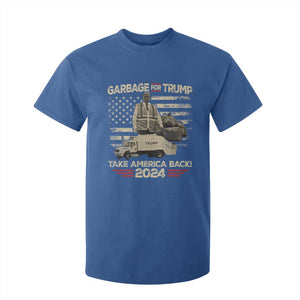 Trump 2024 T Shirt For Kid Garbage For Trump Truck Take America Back TS09 Royal Blue Print Your Wear