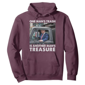 Trump Garbage Truck 2024 Hoodie One Man's Trash Is Another Man's Treasure TS09 Maroon Print Your Wear