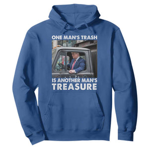 Trump Garbage Truck 2024 Hoodie One Man's Trash Is Another Man's Treasure TS09 Royal Blue Print Your Wear