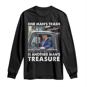 Trump Garbage Truck 2024 Long Sleeve Shirt One Man's Trash Is Another Man's Treasure TS09 Black Print Your Wear