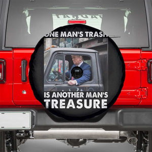 Trump Garbage Truck 2024 Spare Tire Cover One Man's Trash Is Another Man's Treasure TS09 Black Print Your Wear