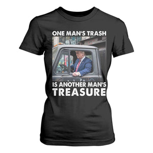 Trump Garbage Truck 2024 T Shirt For Women One Man's Trash Is Another Man's Treasure TS09 Black Print Your Wear