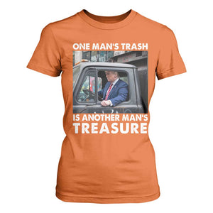 Trump Garbage Truck 2024 T Shirt For Women One Man's Trash Is Another Man's Treasure TS09 Orange Print Your Wear