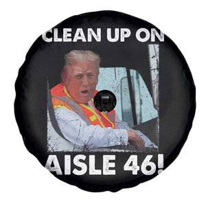 Trump Garbage Truck 2024 Spare Tire Cover Clean Up On Aisle 46 TS09 Print Your Wear