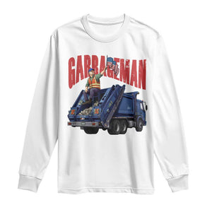 Garbageman Trump Garbage Truck 2024 Long Sleeve Shirt TS09 White Print Your Wear