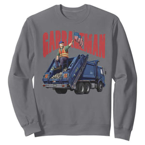 Garbageman Trump Garbage Truck 2024 Sweatshirt TS09 Charcoal Print Your Wear