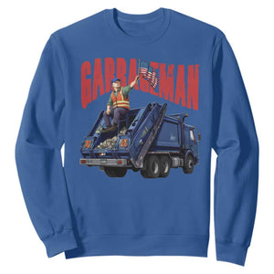 Garbageman Trump Garbage Truck 2024 Sweatshirt TS09 Royal Blue Print Your Wear