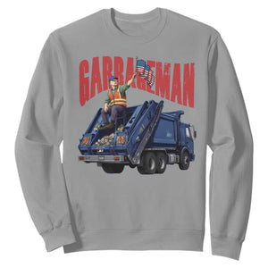 Garbageman Trump Garbage Truck 2024 Sweatshirt TS09 Sport Gray Print Your Wear