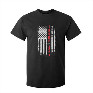 Trump 2024 T Shirt For Kid Winning US President American Flag Patriotic TS09 Black Print Your Wear