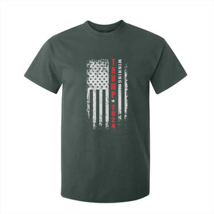 Trump 2024 T Shirt For Kid Winning US President American Flag Patriotic TS09 Dark Forest Green Print Your Wear