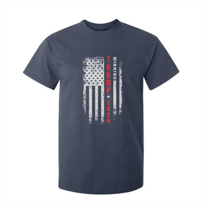 Trump 2024 T Shirt For Kid Winning US President American Flag Patriotic TS09 Navy Print Your Wear