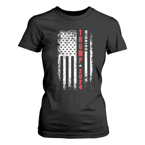 Trump 2024 T Shirt For Women Winning US President American Flag Patriotic TS09 Black Print Your Wear