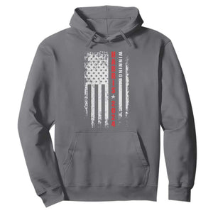 Kamala 2024 Hoodie Harris Winning US President American Flag Patriotic TS09 Charcoal Print Your Wear