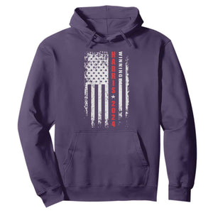 Kamala 2024 Hoodie Harris Winning US President American Flag Patriotic TS09 Purple Print Your Wear