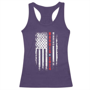 Kamala 2024 Racerback Tank Top Harris Winning US President American Flag Patriotic TS09 Purple Print Your Wear