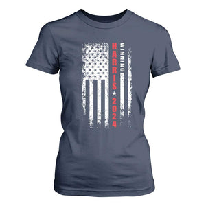 Kamala 2024 T Shirt For Women Harris Winning US President American Flag Patriotic TS09 Navy Print Your Wear