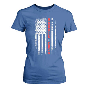 Kamala 2024 T Shirt For Women Harris Winning US President American Flag Patriotic TS09 Royal Blue Print Your Wear