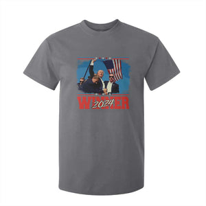 Trump 2024 T Shirt For Kid Winner US President American Patriotic TS09 Charcoal Print Your Wear