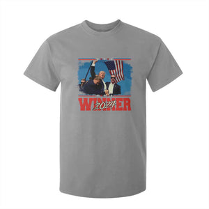 Trump 2024 T Shirt For Kid Winner US President American Patriotic TS09 Sport Gray Print Your Wear