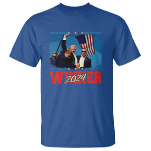 Trump 2024 T Shirt Winner US President American Patriotic TS09 Royal Blue Print Your Wear