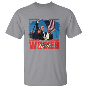 Trump 2024 T Shirt Winner US President American Patriotic TS09 Sport Gray Print Your Wear